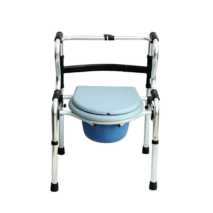 Portable Folding Bedside Commode Chair for Ederly and Disabled