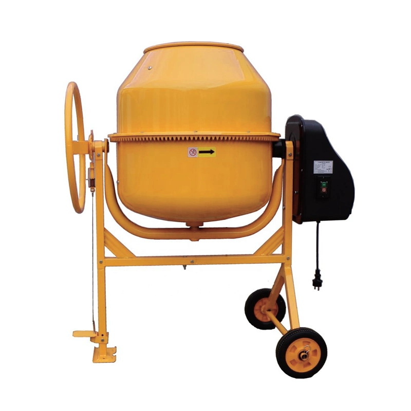 200L 0.85kw Electric Mobile Cement Mixer Concrete Mixing Machine