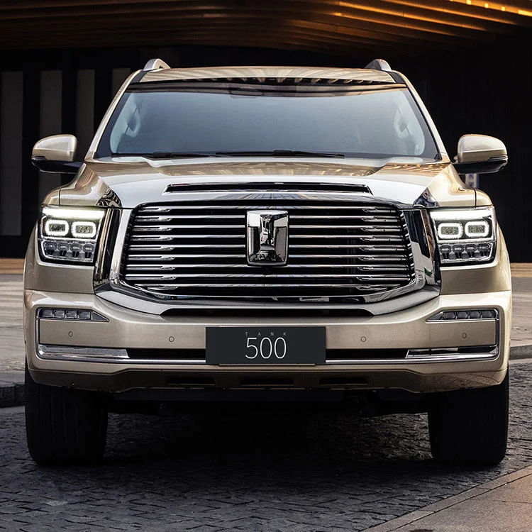 Gwm Tank 500 سيارة جديدة رباعية الدفع 3.0t 360 HP V6 سيارات رياضية متعددة الاستعمالات كبيرة عالية الأداء ذات 5 مقاعد مزودة بالطاقة الجديدة نظام هجين 48 فولت