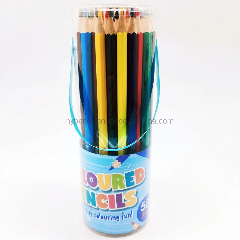 Art Supplies Stationery Set of 50 Color Pencil in Plastic Tube