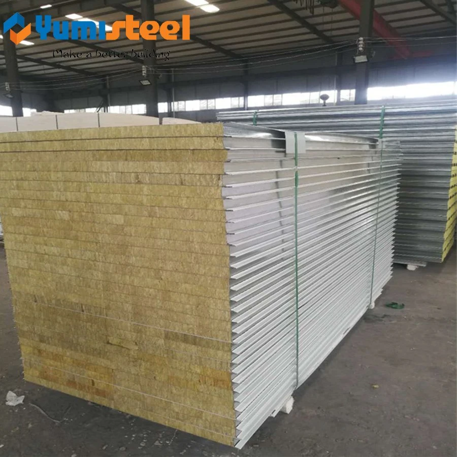 150mm Sound Absorption Rockwool Sandwich Composite Roofing/Wall Panel