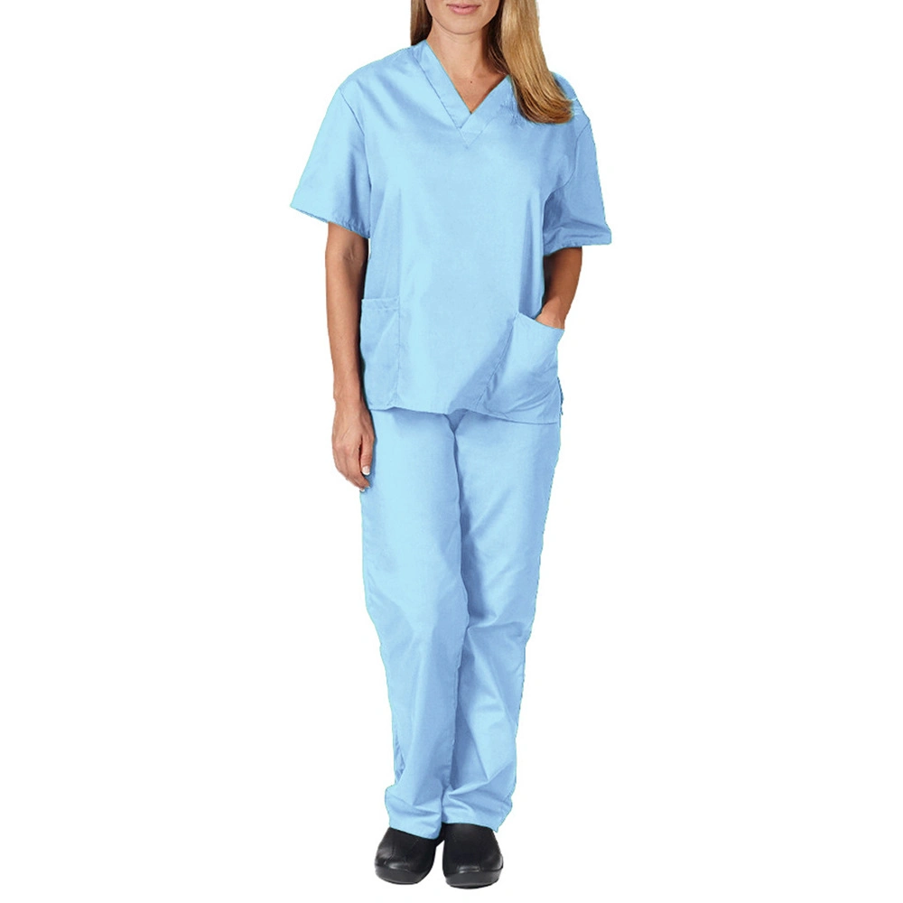 SPA Uniforms Women Workwear Beautician Scrubs Set Work Clothes Beauty Salon Tattoo Artist Uniform 2PCS Suit