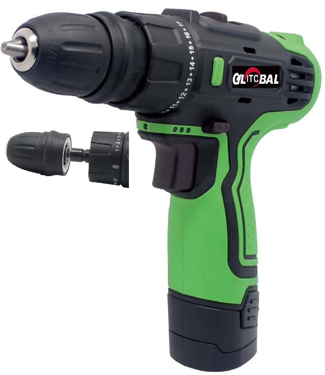 2 in 1 Li-ion Battery Cordless/Electric Impact Drill/Screwdriver-Power Machine Tools