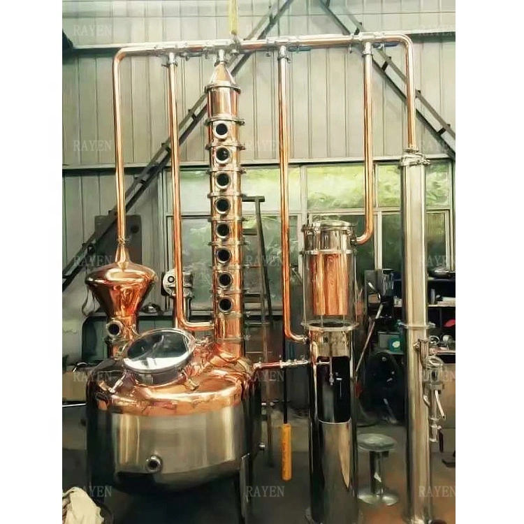 China Herstellung Edelstahl 100L Kessel mit Pot still Destillation Spalte