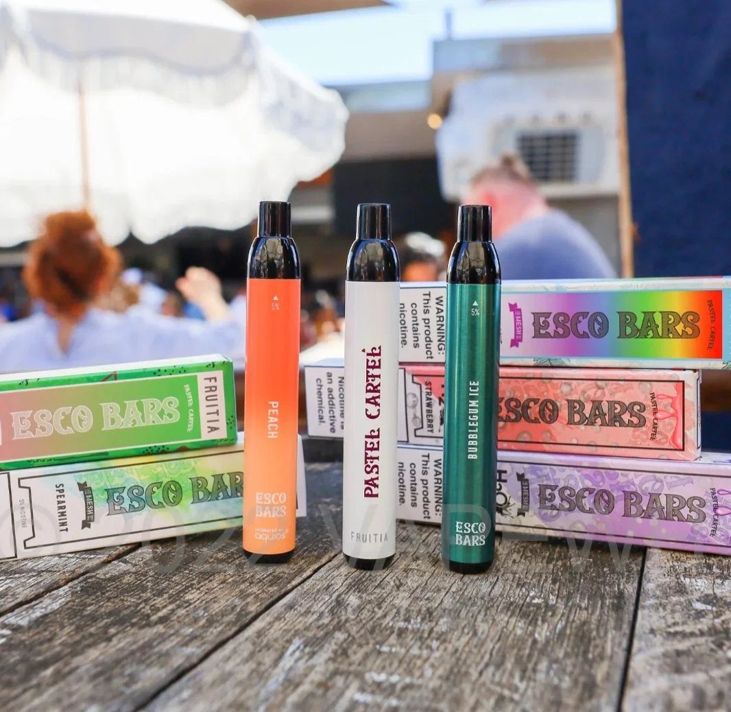 Bar Vape Pen e Liquid ESCO, descartável, vendas a quente nos EUA Caneta com capuz Shisha preço