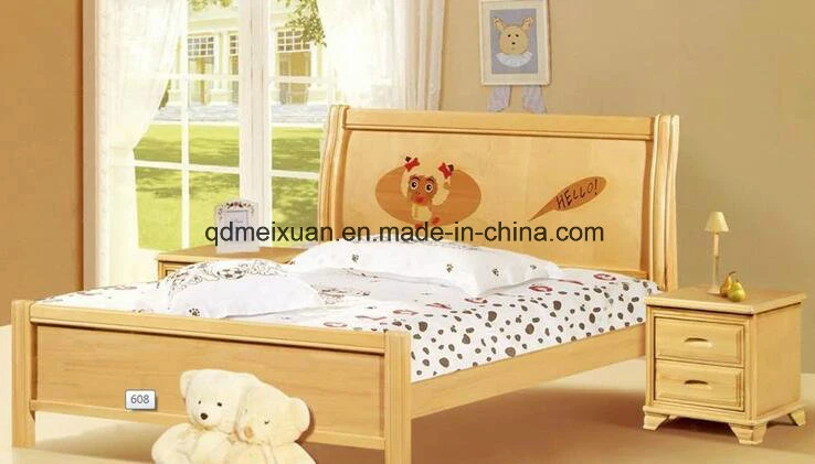 Solid Wooden Bed Modern Double Beds (M-X2309)