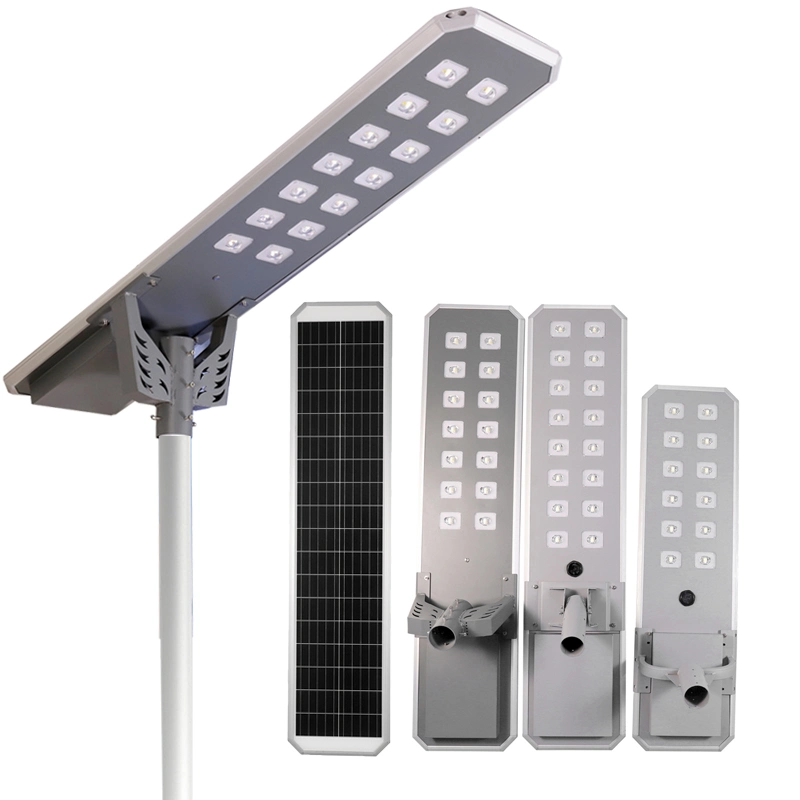 Materiais de alumínio impermeável IP65 com Sensor de movimento bom preço de fábrica alto lúmen lascas 50W 60W 80W 90W 100W 120W 150W Luz Rua Solar de LED