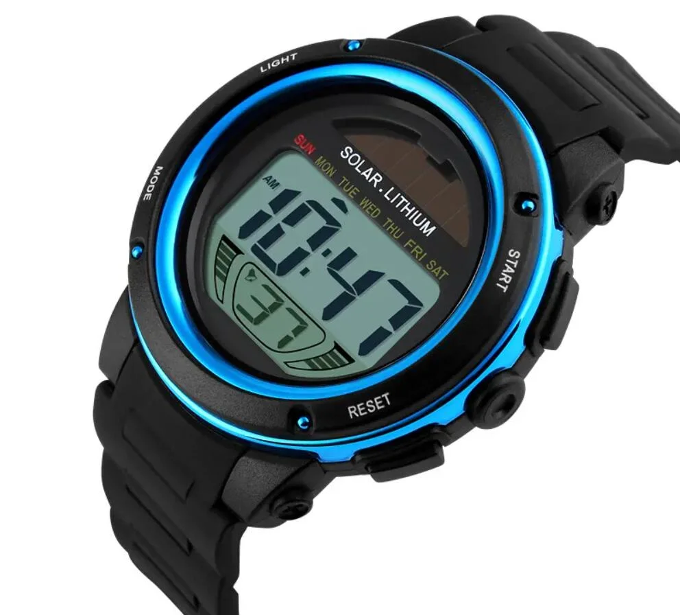 OEM New Design Silicone Sport Solar Watch