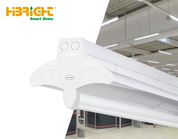 Supermarket LED Linear Pendant Light Fixture Trunking Lighting System