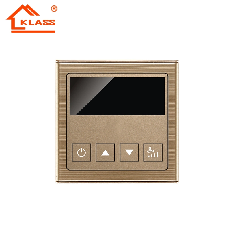 Modern 3 Gang 1way Wall Mounted Stainless Steel Panel Brass Copper Light Switches