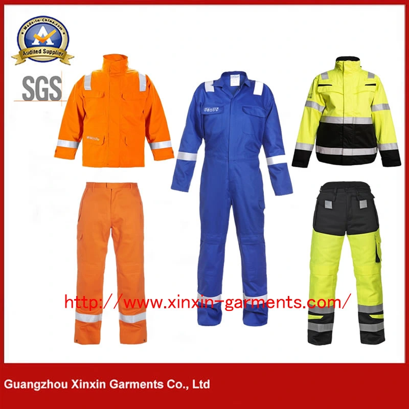 Durable Spring Autumn Windproof Hi Vis Safety Jacket Outdoor Reflective Workwear (W2191)