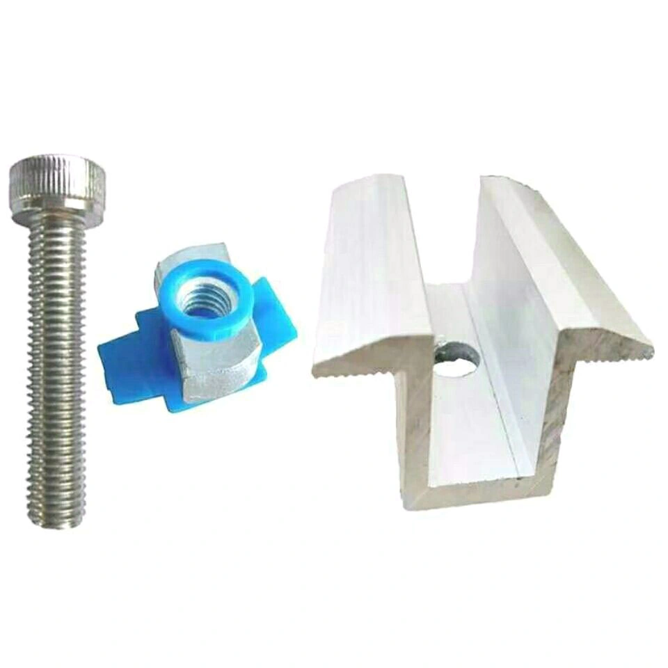 Grt Aluminum Clips Solar Energy Solar PV Mounting Bracket Accessories Fastener Stainless Steel Hardware PV Solar Roof Hook Building Material