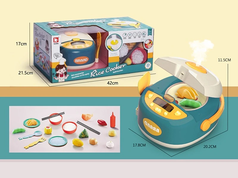 Kitchen Play Set Little Microwave Oven Cooking Toy with Light and Sound