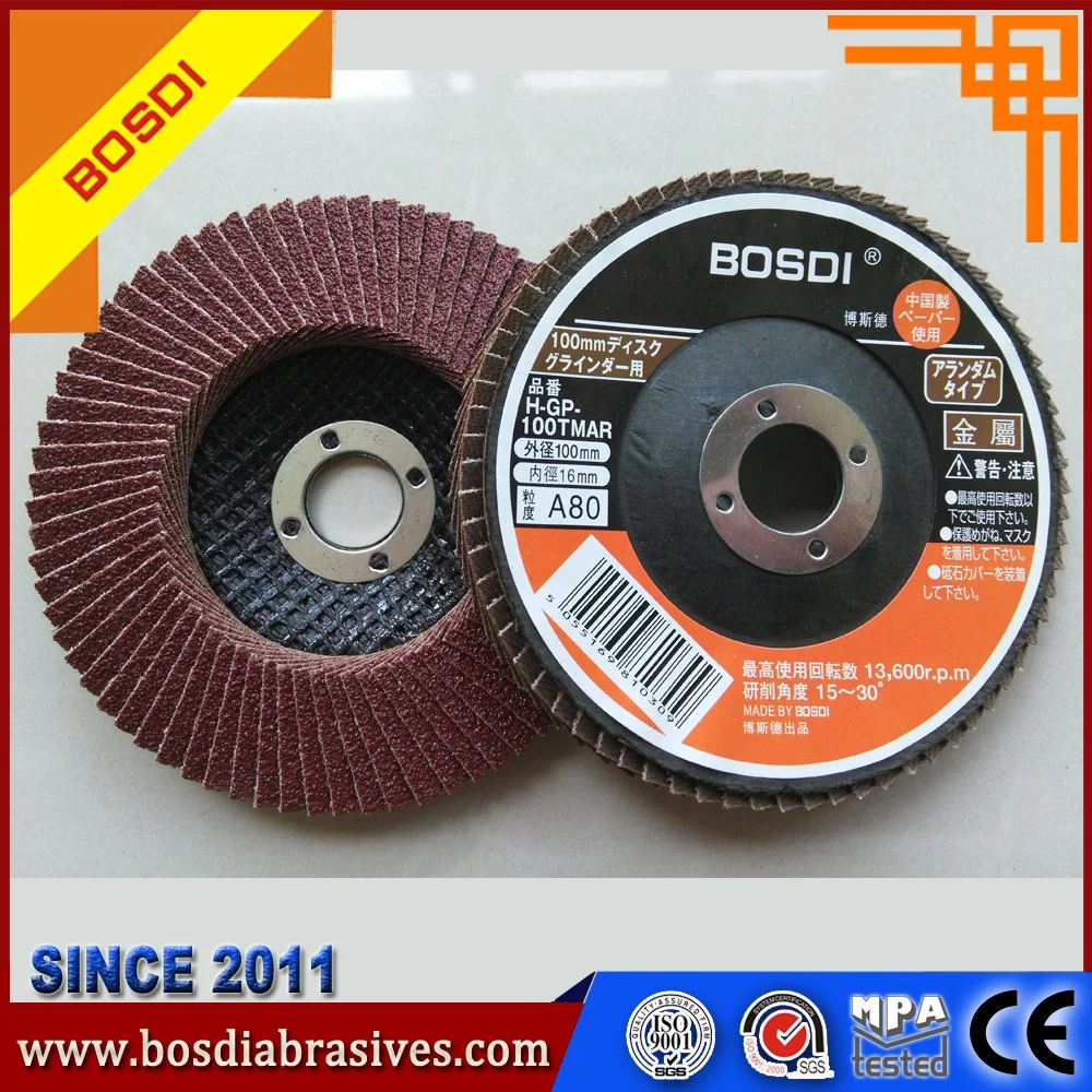 Ceramic 4.5inch Abrasive Flap Wheel/Disc/Disk for Angle Grinder Hand Tool