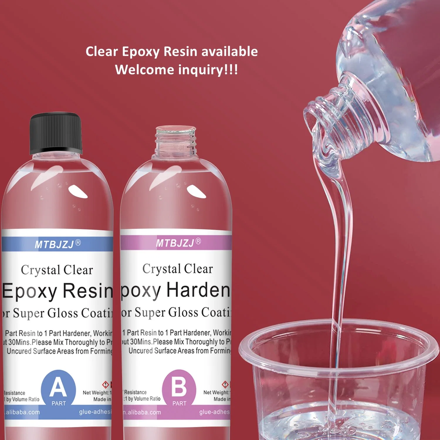 1: 1 Casting and Coating Epoxy Resin 16 Oz Kit