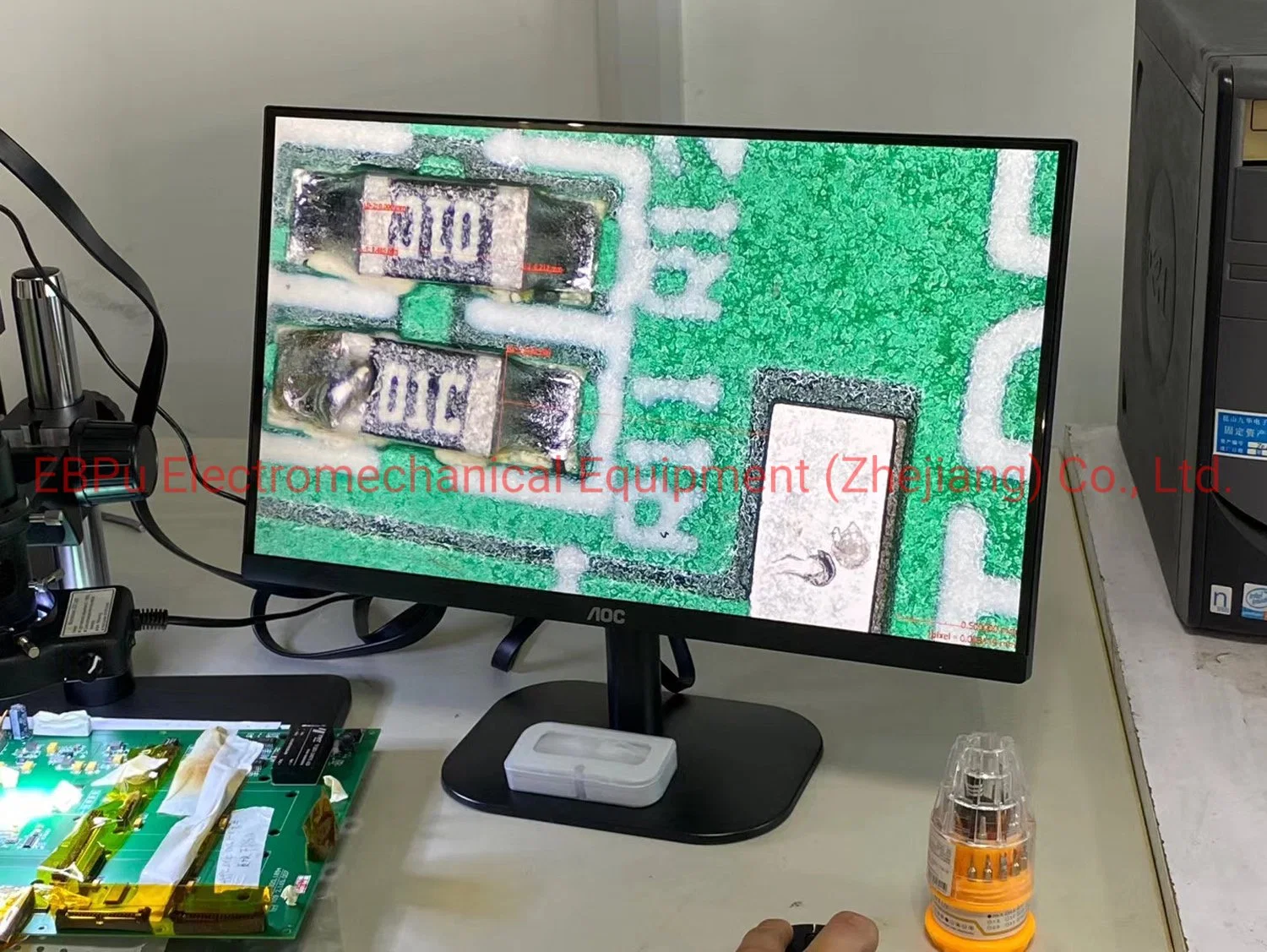 7X - 45x Microscope stéréo de grossissement du zoom pour l'industrie de la réparation de circuit imprimé