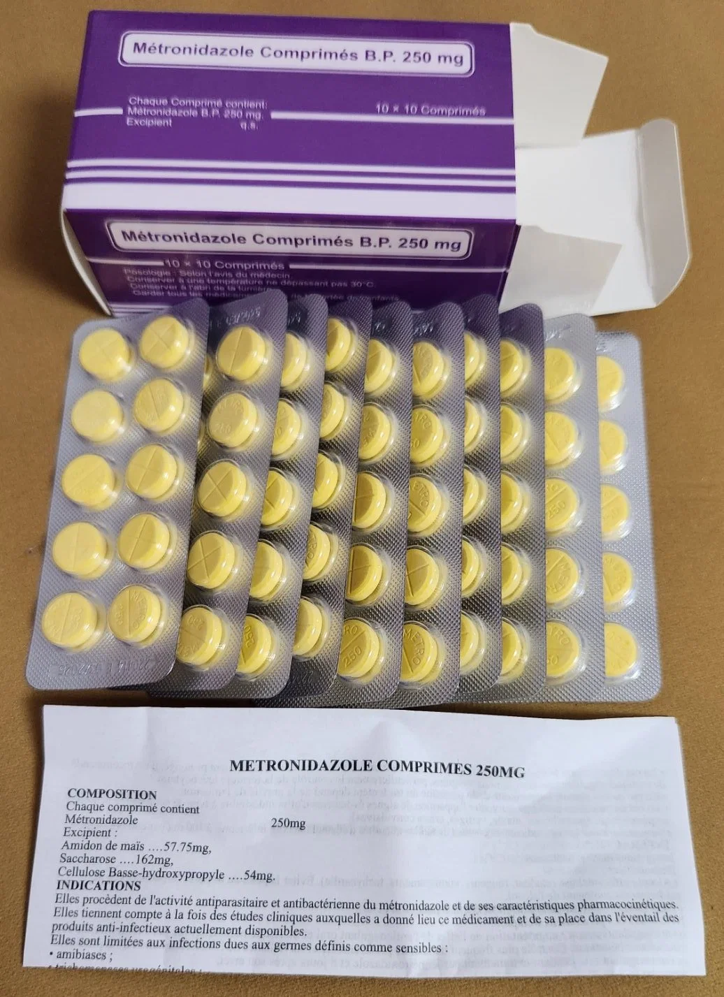 Metronidazole Tablets 250mg Medicina acabado medicamentos farmacêuticos