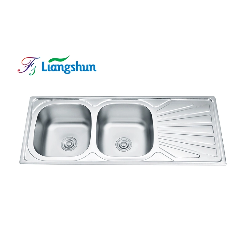 Commercial Stainless Steel Double Bowl Kitchen Sink Cabinet Factory Wholesale/Supplier