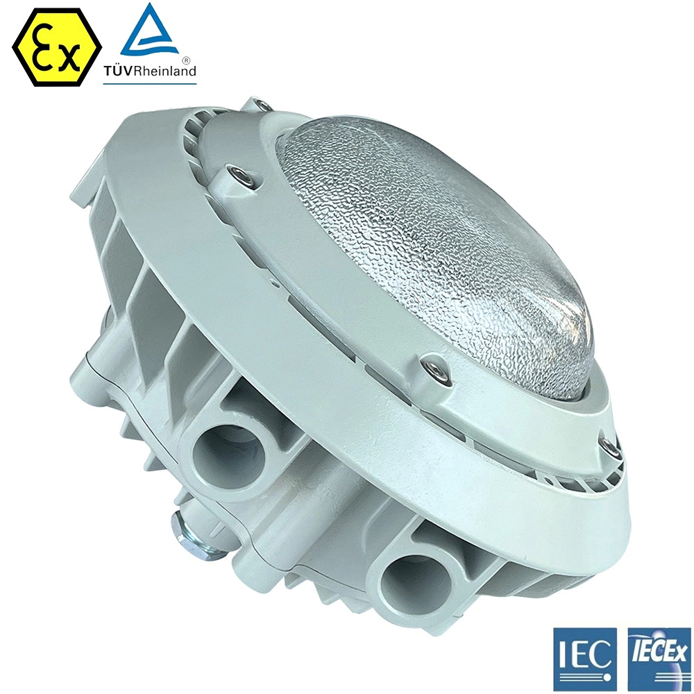 LED Explosion Proof Light Fixture for Hazardous Explosive Gas Zone 1 IP66 Marine Grade