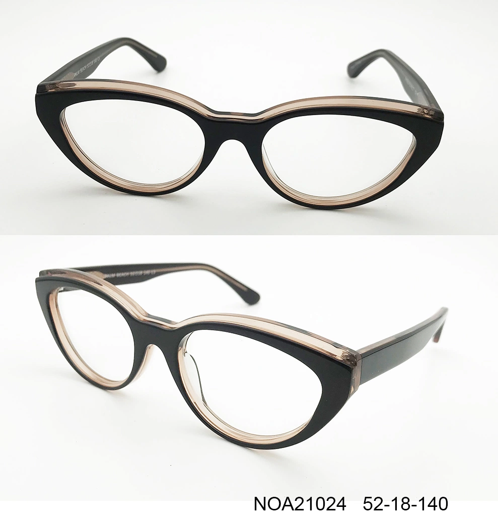 Ouyuan Fashion Eyeglass Frames Super Light Cateye Eyewear Full Frame Optical Frame for Lady