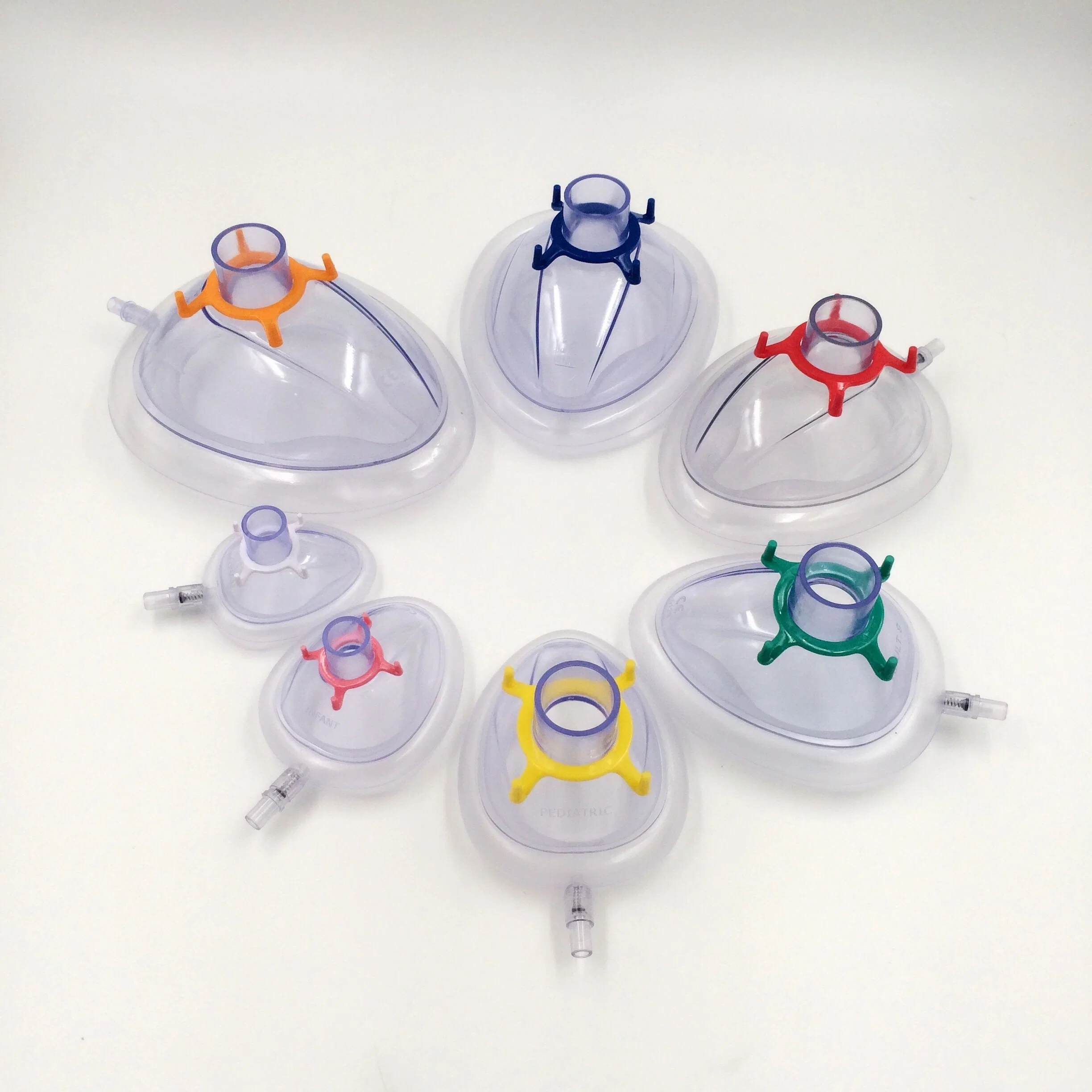 Wholesale Medical Use Disposable Anesthesia Resuscitator and Other Applications Involving Oxygen Treatment PVC Anesthesia Mask