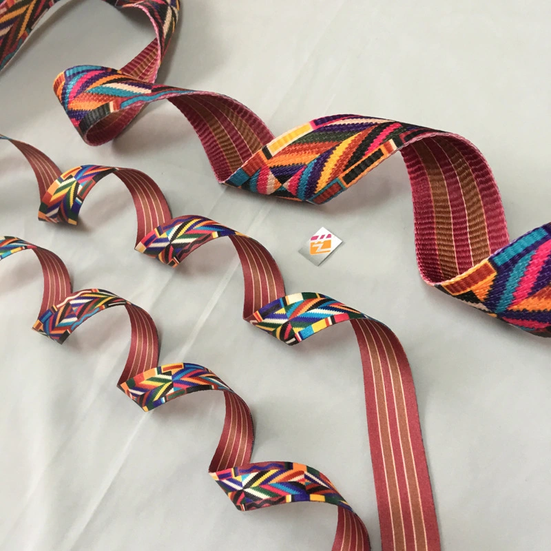 Wholesale/Supplier Decorative Trimming Printed Jacquard Woven Ribbons with Custom Logo