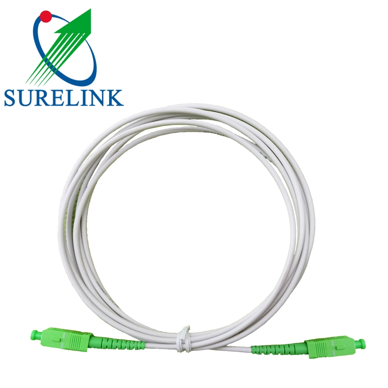 Surelink piscina 1core 2core fiber optic patch cord com LC/SC/ST/FC Ficha queda de fibras patch cord