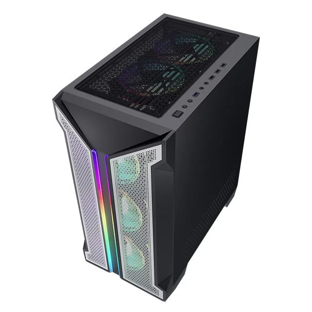 Gabinetes de Computador e Torre para Computadores de Jogos Gabinetes ATX/Micro ATX/Itx de Computador com Ventoinhas Argb.