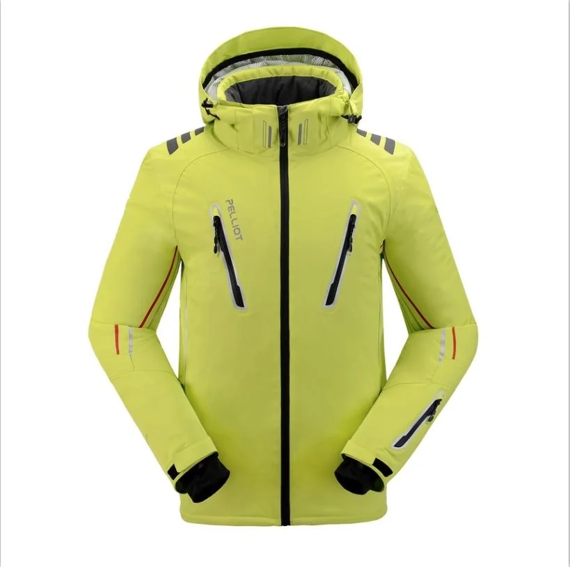 Individualisierung Reflektierende Wasserdichte Windbreak Fleece Mantel Winterjacken Ski-Bekleidung