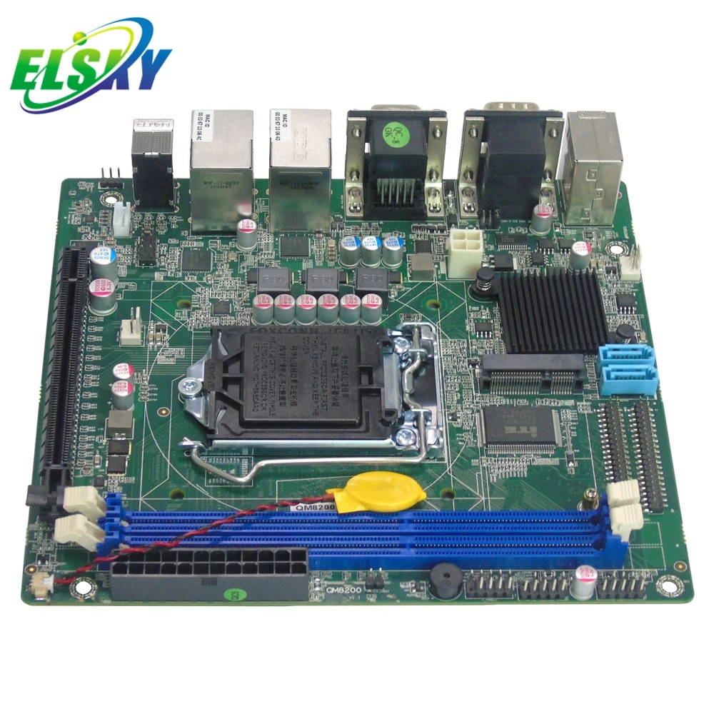 Ordinateur de bureau LGA 1150 Mini carte mère avec processeur 4e génération Core I5-4430 H81 Haswell PCIe X16 RS232 COM Qm8200