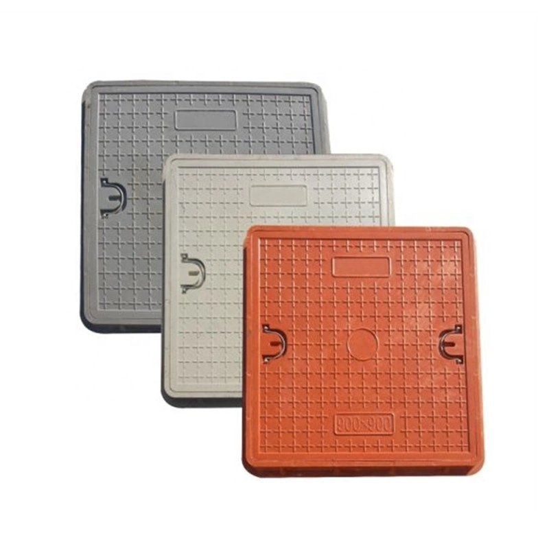 Square Manhole Cover En124 C250 D400 Composite Manhole Covers with Ring Lifter Shape Customized