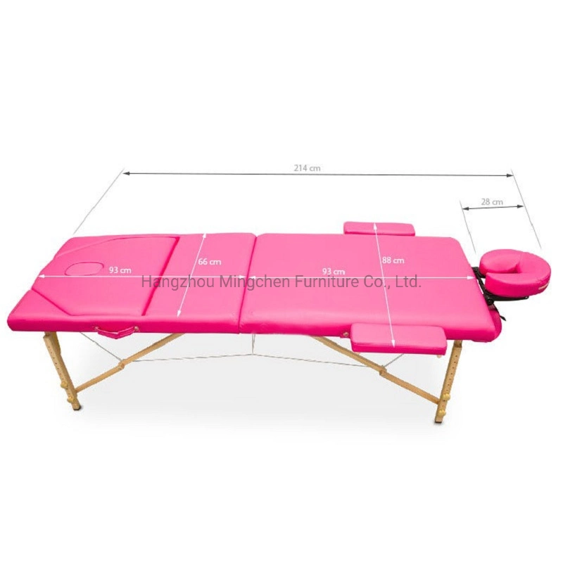 European Style Wooden Foot Folding Massage Table for SPA