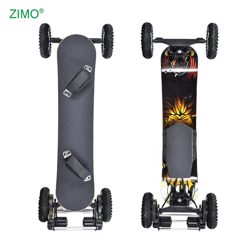 2023 las cuatro ruedas cuesta abajo negro Stand Up Electric skate board