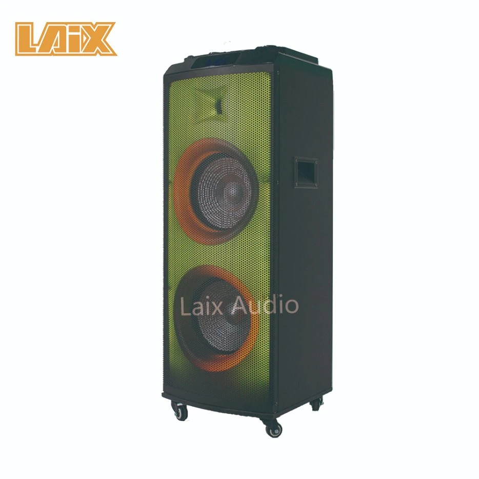 ABS Plastic Cabinet Built in Amplifier Active Speaker Party Multifunction Trolley DJ System Luggage Speaker with 12 Inch Bass