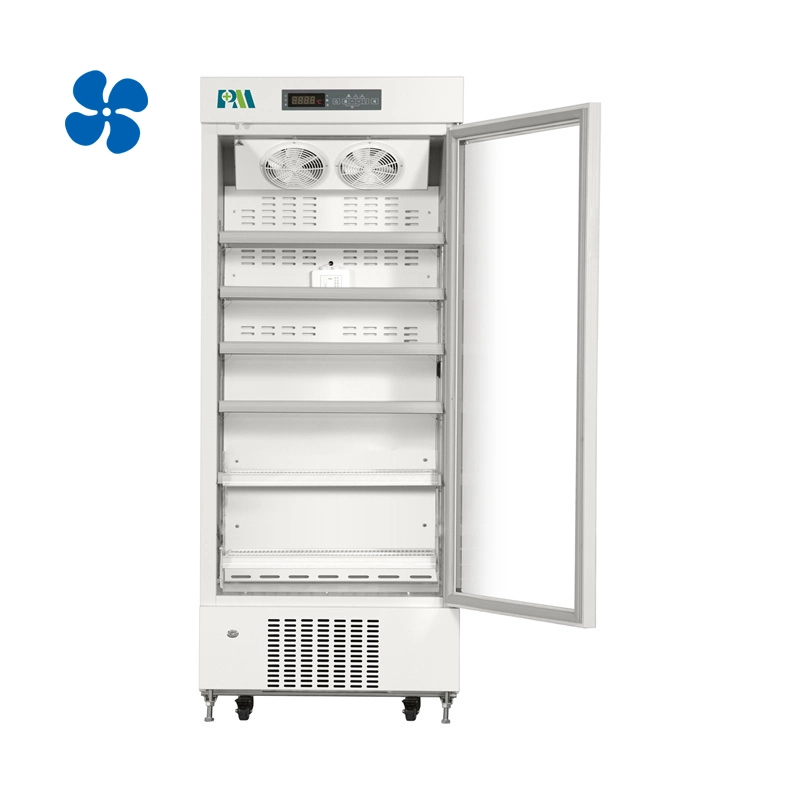 Grande capacidade de 416 L Suporte Vertical Medical Vacina Farmácia Frigorífico 2-8 graus