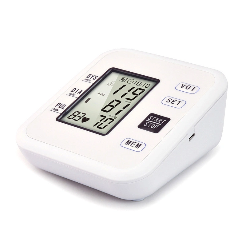 Factory Price Big LCD Screen Digital Full Automatic Rechargeable Wrist Blood Pressure Monitor