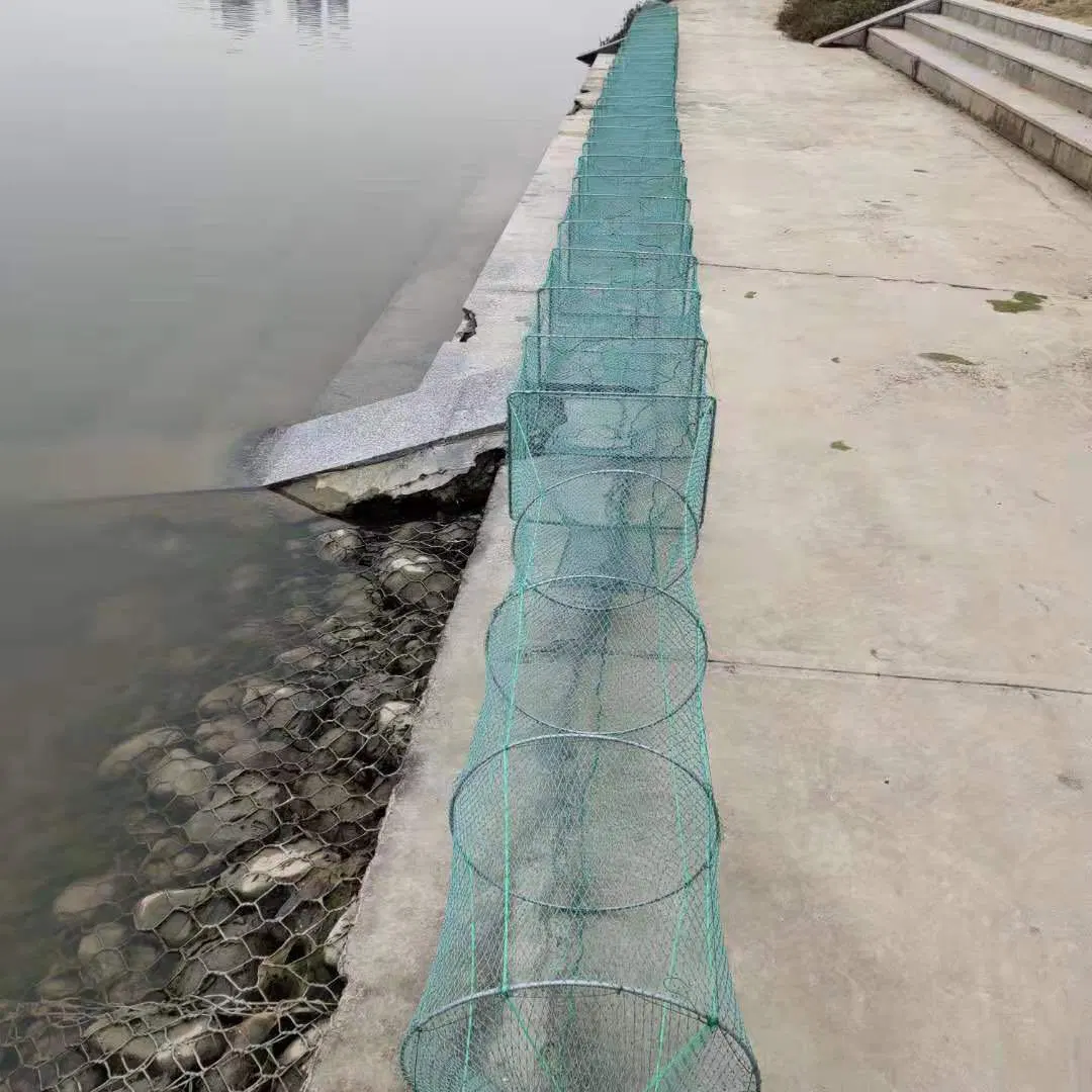 Red de pesca de langosta de cangrejo trampa para el camarón pulpo atrapa las vieiras Net bolsa