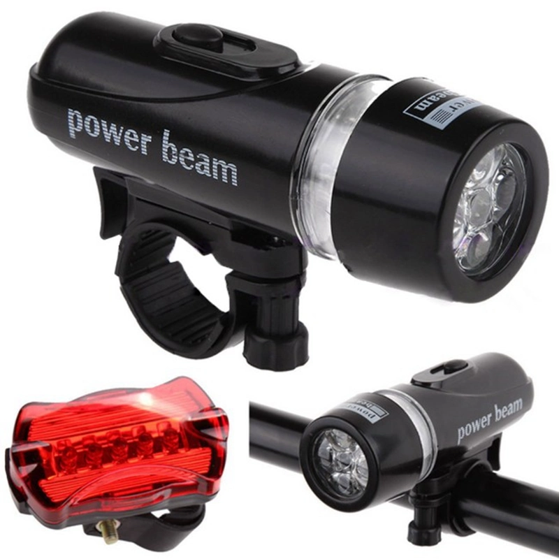 Attachable and Adjustable Front and Set Bicycle Lights Front and Back LED Bicycle Light Set