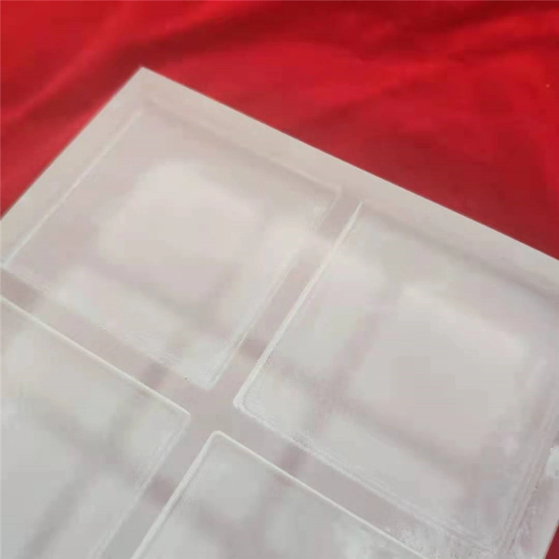 Customized High quality/High cost performance Heat Resistance Jgs1 Jgs2 Square Drouble Side Laser Grooving Frosty Quartz Glass Plate