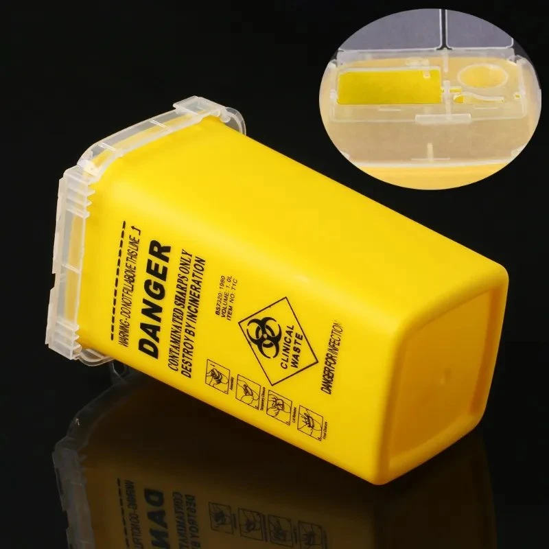 Disposal Personal Disposable Medical Plastic 1L 3L Biohazard Waste Sharps Bin Containers Box and China Supplier