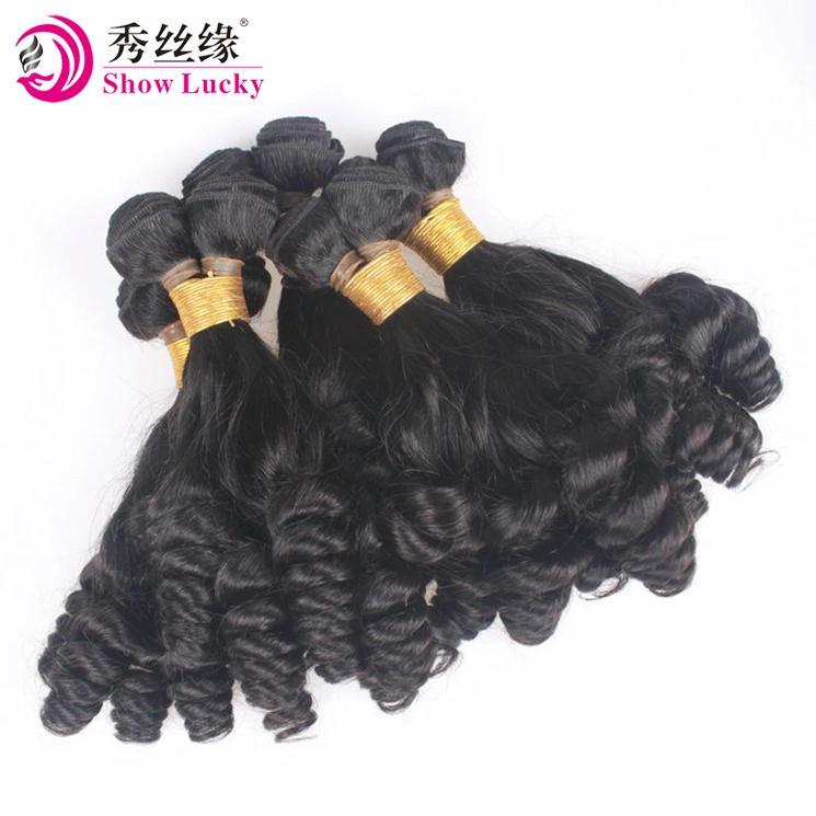 Original Factory Wholesale/Supplier Human Hair Extension Unprocessed Virgin Peruvian Human Hair Bundles Aunty Funmi Hair Weft for Nigeria Women