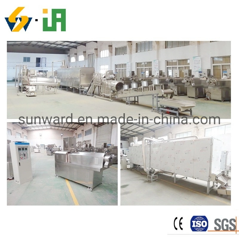 Vietnã extrudido Texturized Vegan proteína e textura Soy proteína Slice TSP TVP Production Line Extruder and Dryer for Sale