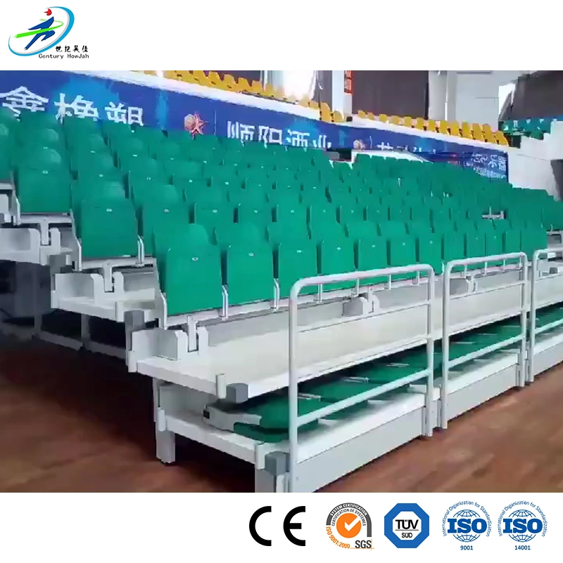 Century Star China Plastic Stadium Chair Factory High Quality Electric Telescopic Grandstand Seating System Bleachers Seat Moveable Grandstand Stadium Chair