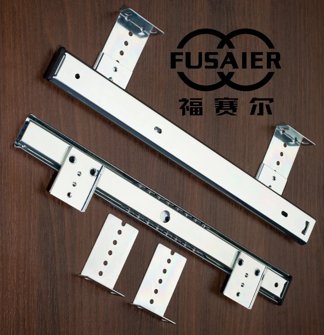 35mm Single Extension Ball Bearing Drawer Slide Office Computer Table Adjustment Keyboard Drawer Slide