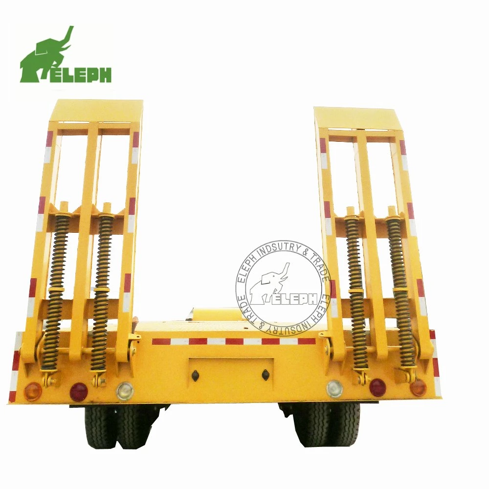 New 30t 3 Axles Flat Low Bed Low Price for Truck Trailer