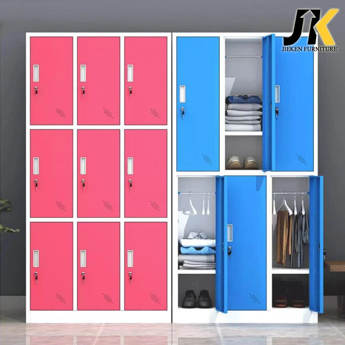 Simple Design Portable Bedroom Steel Garderobe Clothes Cabinet