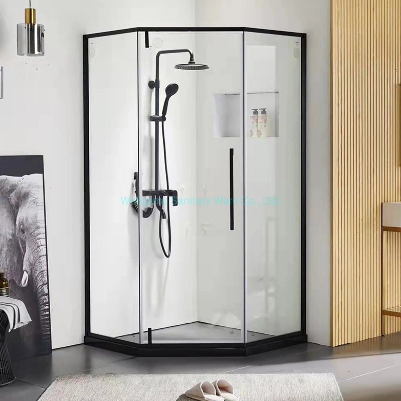 Simple Shower Room 304stainless Steel Glass Door Folding Bath Screen Shower Room