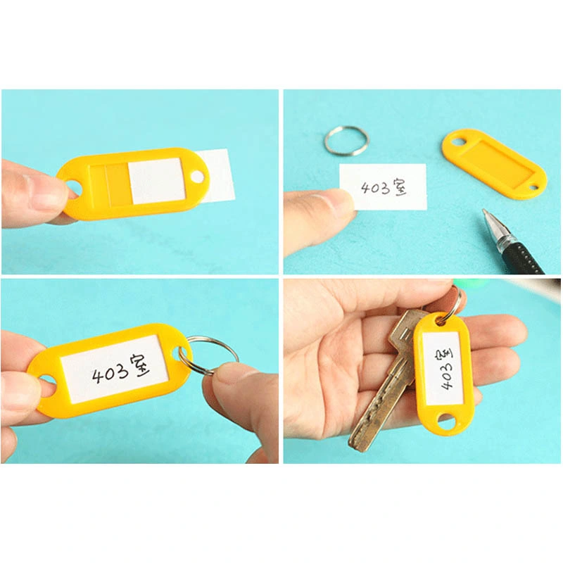 Outdoor Luggage ID Tags Labels Key Rings with Name Cards