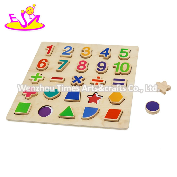 La coincidencia de Montessori multifunción de Matemáticas de madera juguetes para niños W14b124
