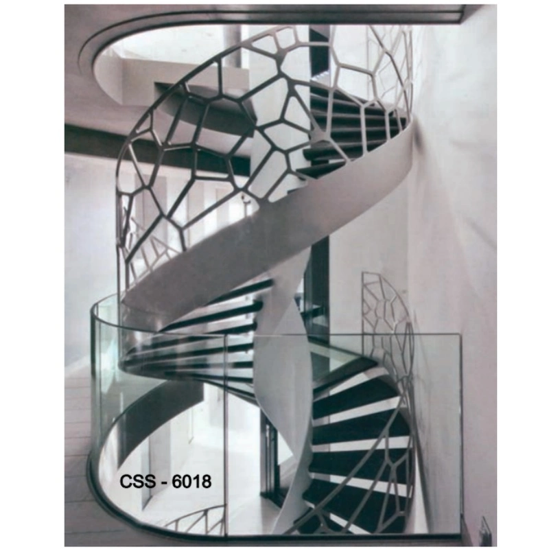 Stainless Steel & Steel Spiral Staircase Structure